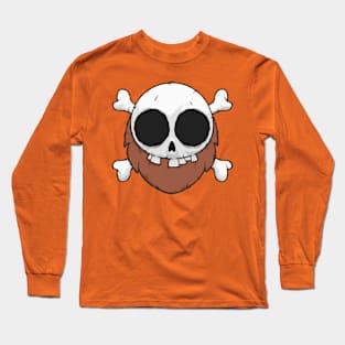 Beard Skull Long Sleeve T-Shirt